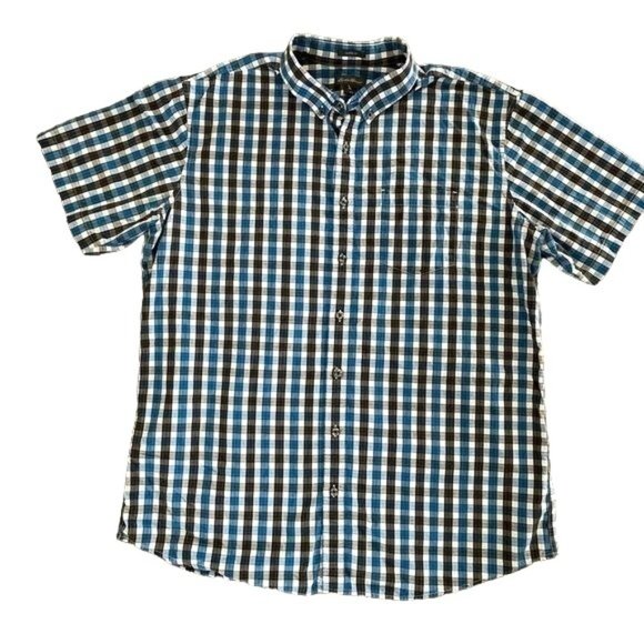 Eddie Bauer Classic Fit Plaid Button Up Shirt, TXL - Picture 1 of 8
